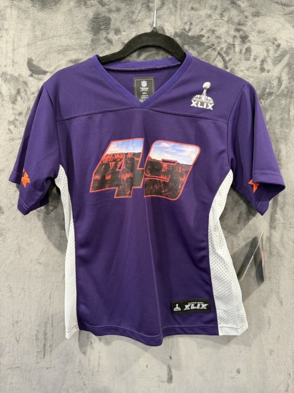 NFL Team Apparel SuperBowl XLIX Jersey - Girls (L/14) New w/ Tags